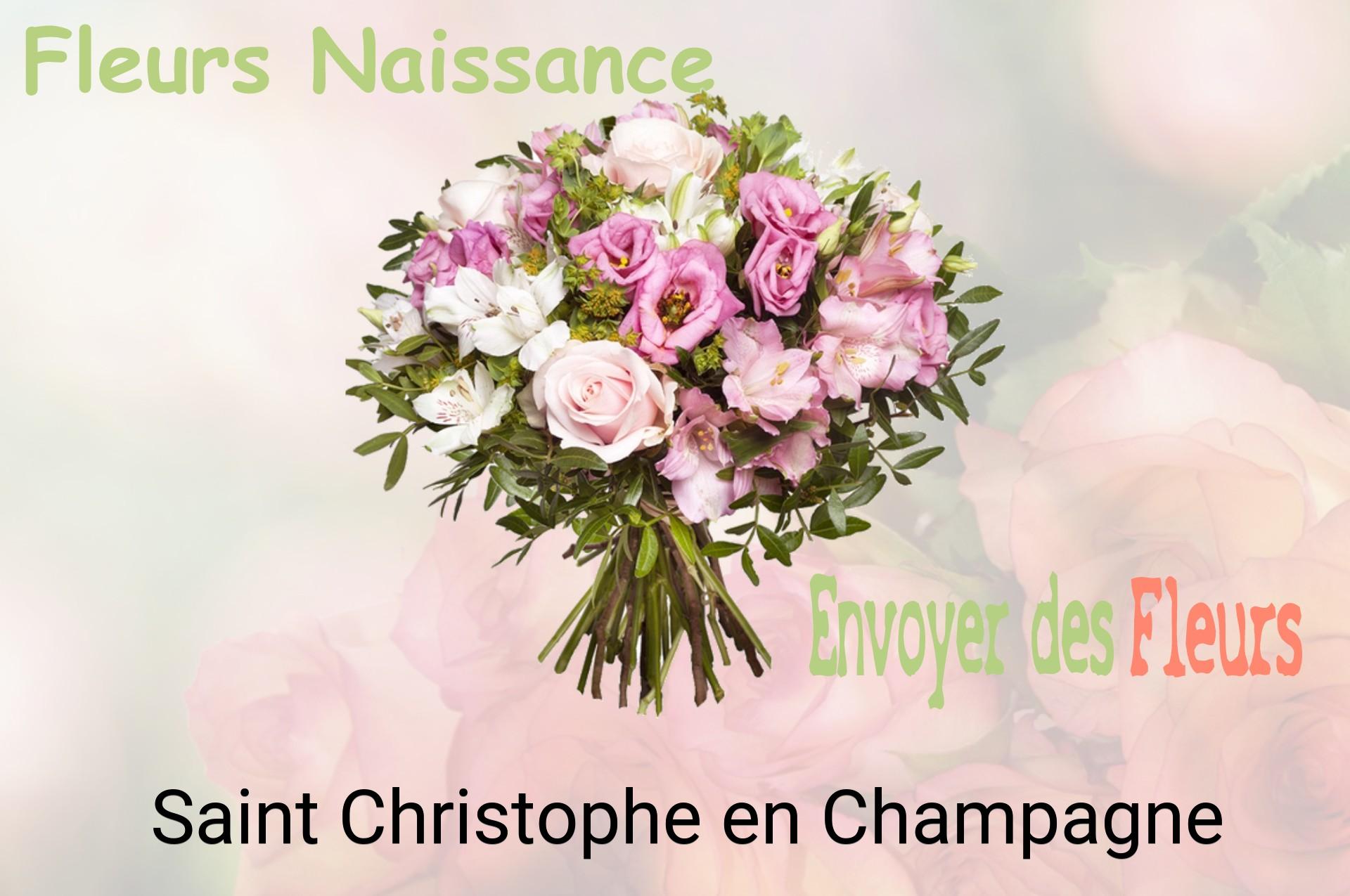 Bouquet de fleurs de naissance livré à Saint-Christophe-en-Champagne